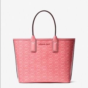 Michael Kors Jodie Signature Small Tote Grapefruit Pink